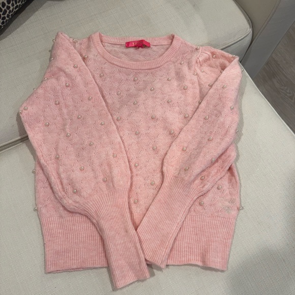 Lilly Pulitzer Pink Crew Neck Sweater - Picture 3 of 5